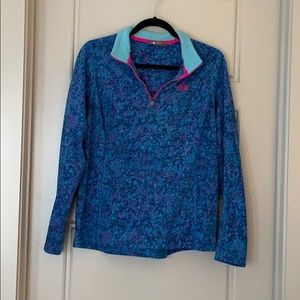 Neon North Face fleece